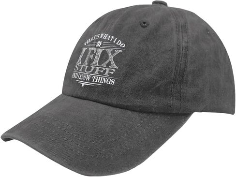 That's What I Do I Fix Stuff and I Knows Things Sun Hats Cool Caps for Him in Saudi Arabia