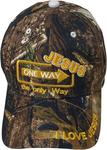 Faith Embroidered ‘Jesus One Way’ Baseball Cap – Unisex Christian Religious Dad Hat in Saudi Arabia