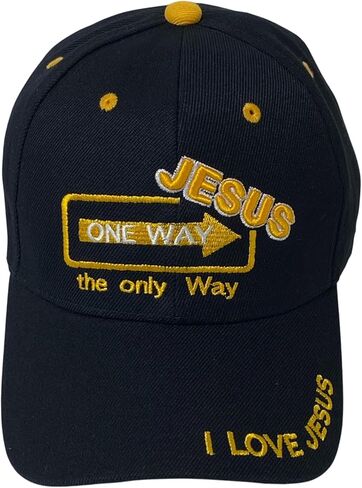 الإيمان المطرز "يسوع واحد" قبعة البيسبول - قبعة أبي مسيحي للجنسين المسيحيين in Kuwait