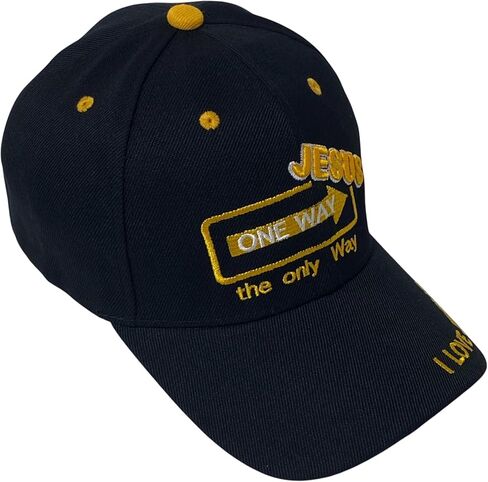 الإيمان المطرز "يسوع واحد" قبعة البيسبول - قبعة أبي مسيحي للجنسين المسيحيين in Kuwait