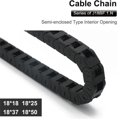 Transmission Cable Chain Semi-Enclosed Interior Opening 18x18 18x25 18x37 18x50 Drag 2 Plastic Chain Towline Transmission(48mm,18x50 mm) in Saudi Arabia