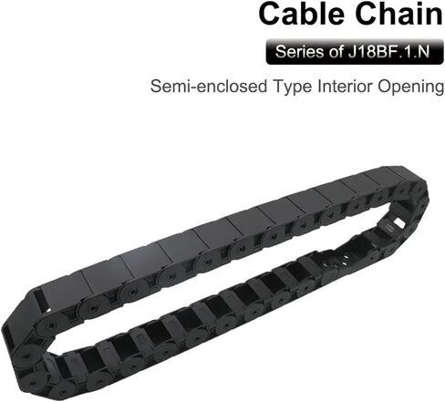 Transmission Cable Chain Semi-Enclosed Interior Opening 18x18 18x25 18x37 18x50 Drag 2 Plastic Chain Towline Transmission(48mm,18x50 mm) in Saudi Arabia