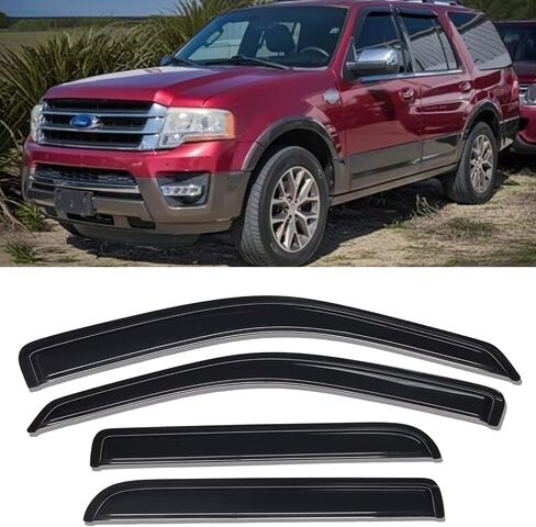 Tape-on Side Window Visors Rain Guards for Mitsubishi Eclipse Cross 2018 2019 2020 2021 2022 2023 2024, Vent Deflectors Window Shade Car Accessories 4pcs in Kuwait