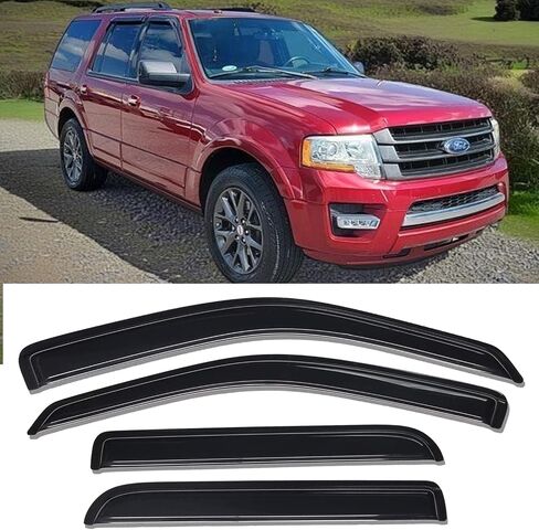 Tape-on Side Window Visors Rain Guards for Mitsubishi Eclipse Cross 2018 2019 2020 2021 2022 2023 2024, Vent Deflectors Window Shade Car Accessories 4pcs in Kuwait