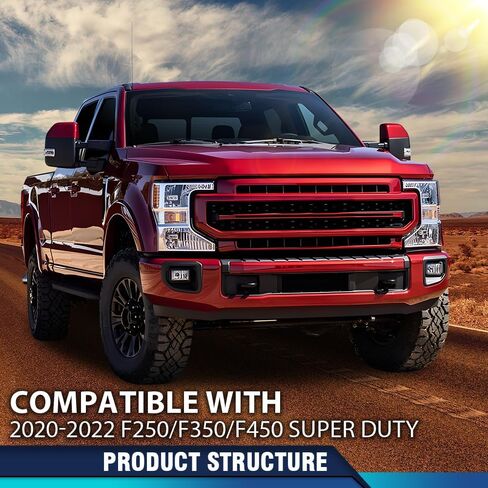 PIT66 Front Lower Deflector Valance Panel Compatible with 2020-2022 Ford F250 F350 F450 F550 Super Duty (Tremor Package Only) LC3Z-17626-CA in Saudi Arabia