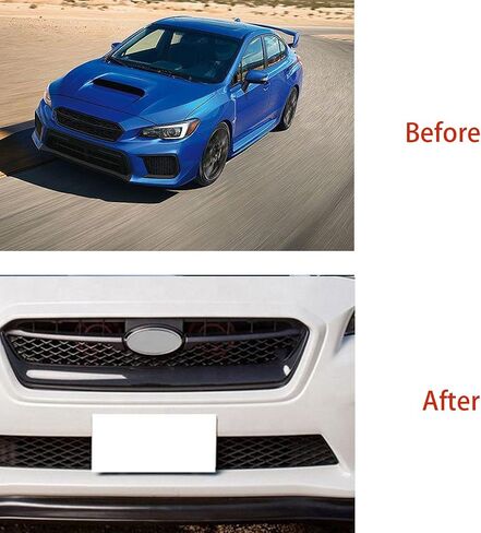 Front Bumper Lip for Subaru WRX STi Sedan 2015~2020 Front Lip Lower Chin Spoiler Splitter 3PC Carbon Fiber Color in Saudi Arabia