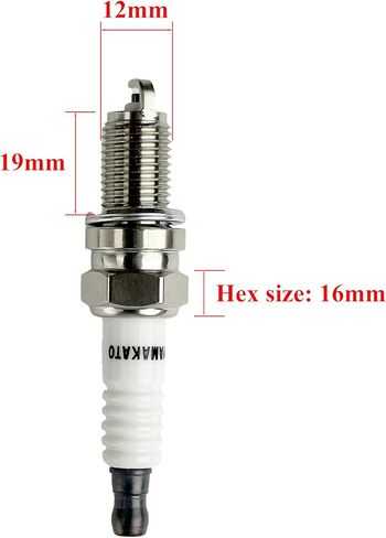 Yamakato 14 132 11-S Spark Plug for DCPR6E 3481 ، حزمة 2-لـ NGK ، متوافق مع محركات Kohler XT6 ، XT6.5 ، XT6.75 ، يحل محل 14 132 11 ، 3481 in Saudi Arabia