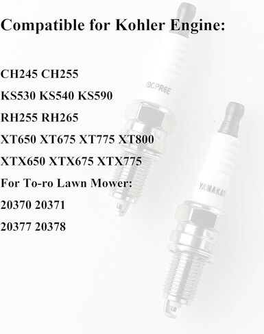 Yamakato 14 132 11-S Spark Plug for DCPR6E 3481 ، حزمة 2-لـ NGK ، متوافق مع محركات Kohler XT6 ، XT6.5 ، XT6.75 ، يحل محل 14 132 11 ، 3481 in Saudi Arabia