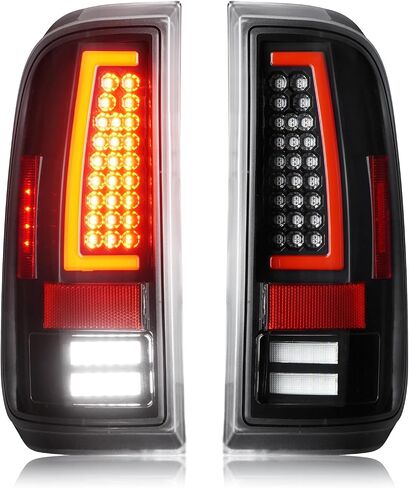LED LED LED FORD F250 F350 F450 F550 Super Duty 2008-2016 ، فقط طراز سرير Fleetside المناسب ، مجموعة خلفية خلفية ، عدسة Clear Clear Clear Chrome in Kuwait