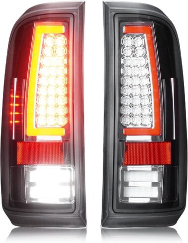 LED LED LED FORD F250 F350 F450 F550 Super Duty 2008-2016 ، فقط طراز سرير Fleetside المناسب ، مجموعة خلفية خلفية ، عدسة Clear Clear Clear Chrome in Kuwait