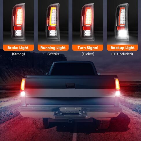 LED LED LED FORD F250 F350 F450 F550 Super Duty 2008-2016 ، فقط طراز سرير Fleetside المناسب ، مجموعة خلفية خلفية ، عدسة Clear Clear Clear Chrome in Kuwait