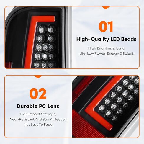 LED LED LED FORD F250 F350 F450 F550 Super Duty 2008-2016 ، فقط طراز سرير Fleetside المناسب ، مجموعة خلفية خلفية ، عدسة Clear Clear Clear Chrome in Kuwait
