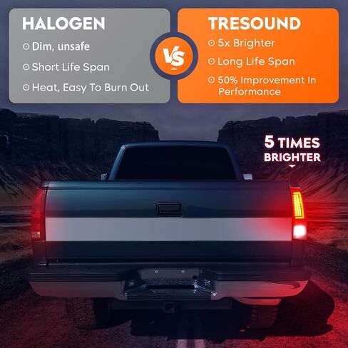 LED Tail Lights for Ford F250 F350 F450 F550 Super Duty 2008-2016,only fit Fleetside Bed Model, Rear Taillight Assembly, Chrome Housing Clear Lens in Saudi Arabia