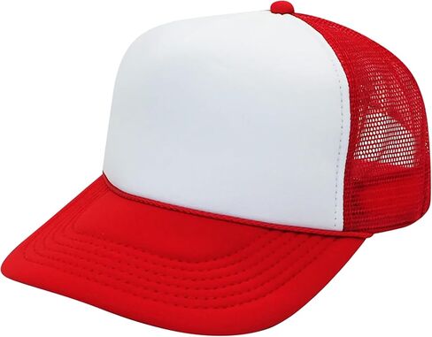 هذا هو ما هو سائق الشاحنة قبعة الراكون الرسم الكبار الرغوة الأمامية الكلاسيكية 5 لوحة الشبكة Snapback in Kuwait