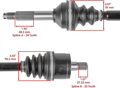 Caltric الخلفية اليمنى كاملة محور مفصل السيرة الذاتية متوافق مع Kawasaki teryx 750 KRF750 4x4 2008 2009 2010 2011 in Saudi Arabia