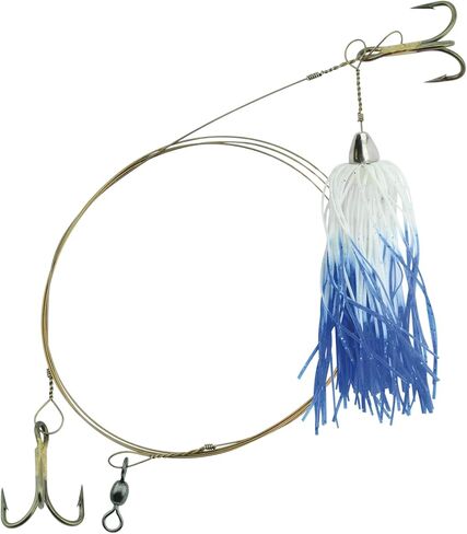 C&H, King Buster Lure, Blue/White Skirt, 1/8 oz / 3.5 g Head, 2.5 in / 6.35 cm, 3 pc in Saudi Arabia