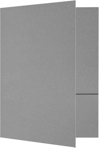 مجلدات العروض التقديمية الصغيرة من LUXPaper مقاس 6 × 9 بوصة | جيبين | الكتان الأسود | 100 رطل. الغلاف | 50 الكمية in Saudi Arabia