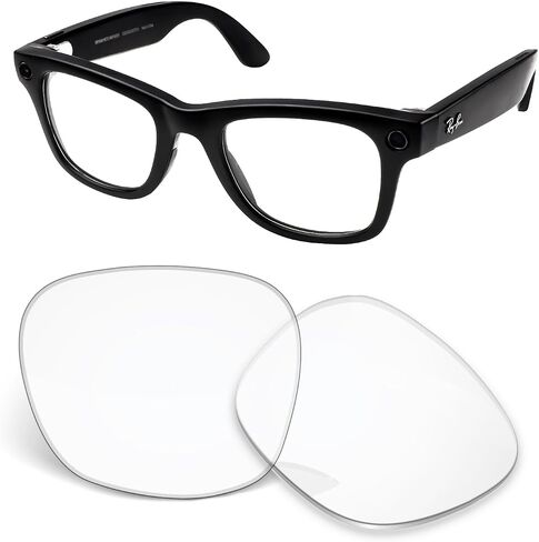 1.5MM Replacement Lenses Compatible With RayBan Meta Wayfarer RW4006 50mm Smart Sunglasses in Kuwait
