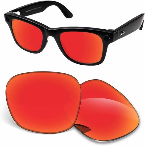 1.5MM Replacement Lenses Compatible With RayBan Meta Wayfarer RW4006 50mm Smart Sunglasses in Kuwait