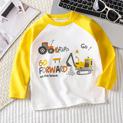 Long Sleeve T-Shirts for Toddler Kids Boys and Girls 3 Packs Sets in Kuwait