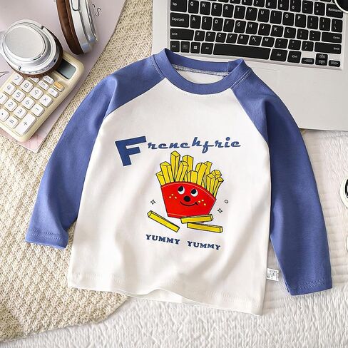 Long Sleeve T-Shirts for Toddler Kids Boys and Girls 3 Packs Sets in Kuwait