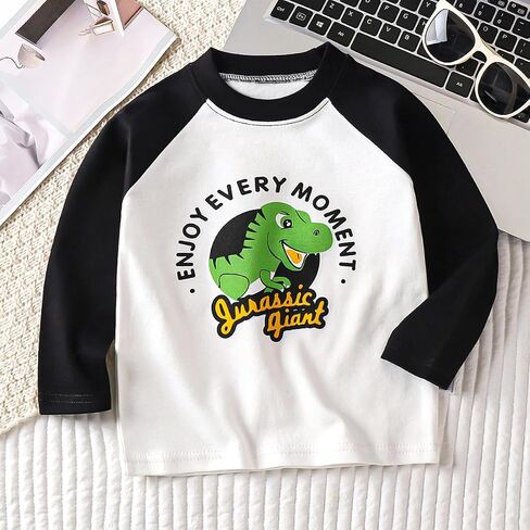 Long Sleeve T-Shirts for Toddler Kids Boys and Girls 3 Packs Sets in Kuwait