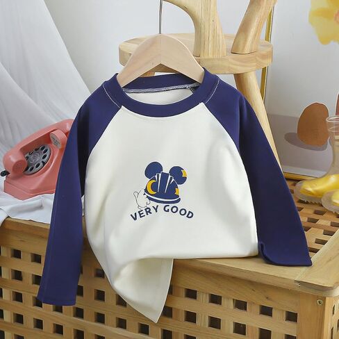 Long Sleeve T-Shirts for Toddler Kids Boys and Girls 3 Packs Sets in Kuwait