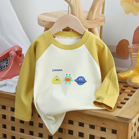 Long Sleeve T-Shirts for Toddler Kids Boys and Girls 3 Packs Sets in Saudi Arabia