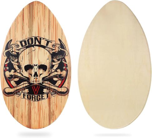 Skimboard 35 inch Skim Board for Kids Adults Wooden Skim Boards with High Gloss Coat for Beach Skimboards for Beginners to Intermediate in Saudi Arabia