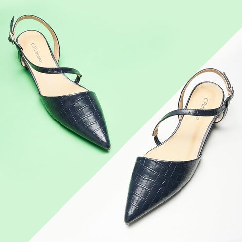 C.Paravano Flats for Women | Pointed Toe Flats | Slingback Shoes for Women | Pointed Toe Sandals | Casual Shoes in Saudi Arabia