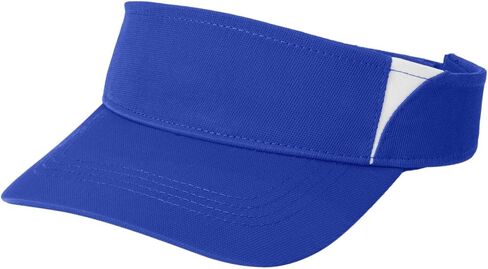Sport-TEK Unisex Dry Zone Nylon Colorblock Visor | 5 Panel Visor Hat for Men & Women, Low Profile Fit with Moisture Wicking in Saudi Arabia