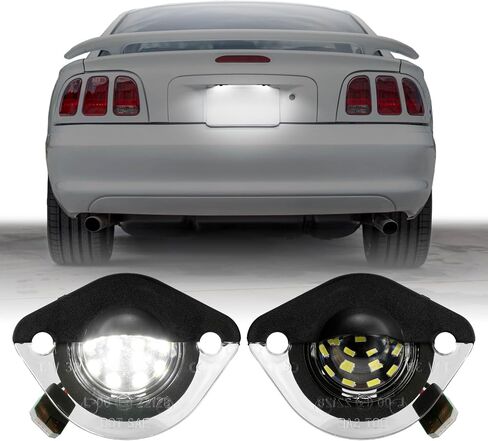 USR DEPO 94-98 Rear Lights - Smoke Lens Rear Bumper Reflector Lamps Set (Left + Right) Compatible with 1994-1998 Ford Mustang All Models Including V6 GT Cobra SVT (Smoked Side Markers) in Saudi Arabia