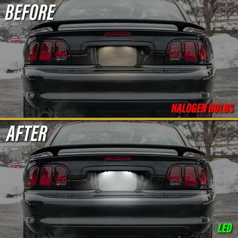 USR DEPO 94-98 Rear Lights - Smoke Lens Rear Bumper Reflector Lamps Set (Left + Right) Compatible with 1994-1998 Ford Mustang All Models Including V6 GT Cobra SVT (Smoked Side Markers) in Saudi Arabia