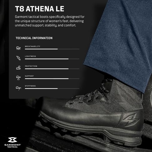 GARMONT TACTICAL T8 Athena LE Law Enforcement EMS Tactical Boots for Women, Full-Grain Leather, Increased Arch Support in Saudi Arabia