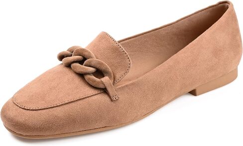 Journee Womens Cordell Tru Comfort Foam Slip On Square Toe Loafer Dress Flats in Kuwait