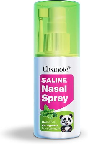 Saline Nasal Spray for Children 3+, Soothe Nasal Mist with 360° Rotatable Nozzle and Fine Mist, Drug Free - 2.03 fl oz, 1 Pack in Saudi Arabia