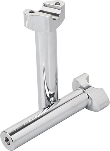 1" Handlebar Bar Risers Motorcycle Bar Clamps For Street bob 6" Straight Tall Handle Bar Riser Extension Kit Compatible With Harley，Chrome in Saudi Arabia