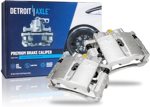 Detroit Axle - Rear 2pc Brake Calipers for Chevy Silverado GMC Sierra Yukon XL Suburban 1500 Tahoe Astro Cadillac Escalade DeVille, 2 Disc Brake Calipers with Bracket Replacement in Saudi Arabia