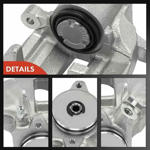 A -Premium Disc -Disc Brake Assembly بدون قوس متوافق مع Land Rover Range Rover Evoque 2013 2014 2015 2.0L - جانب الركاب الأيمن الخلفي in Saudi Arabia