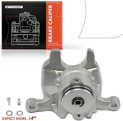 A -Premium Disc -Disc Brake Assembly بدون قوس متوافق مع Land Rover Range Rover Evoque 2013 2014 2015 2.0L - جانب الركاب الأيمن الخلفي in Saudi Arabia
