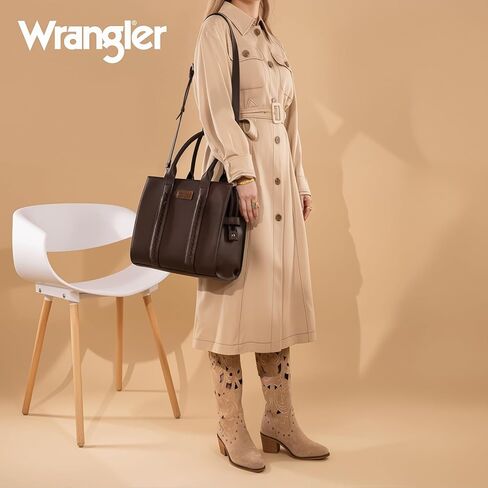 Wrangler Large Work Tote Bag for Women and Large Wristlet Wallet in Kuwait