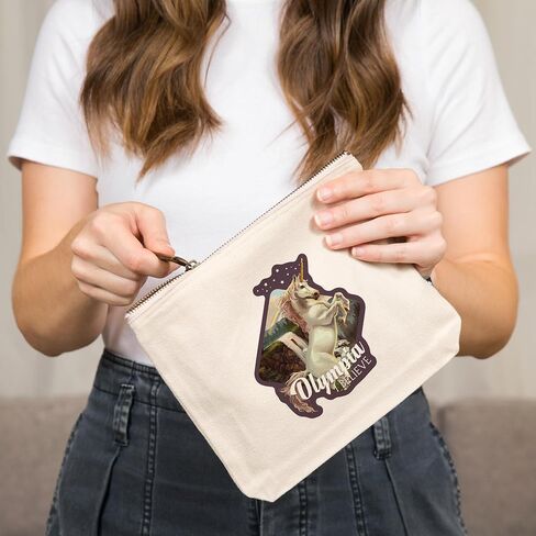 Lantern Press Olympia, Washington, I Believe, Unicorn, 100% Cotton Zipper Pouch, Travel Accessory, Go Bag in Saudi Arabia