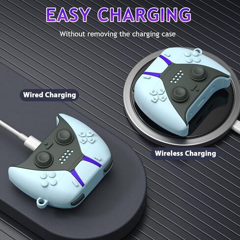 MOFREE AirPods Pro 2nd Generation Case Cover with Cleaner Kit, 3D Game Controller Design Soft Silicone Shock-Absorbing Protective Cover for Airpods Pro Case/AirPods Pro 2 Charging Case with Lanyard in Kuwait