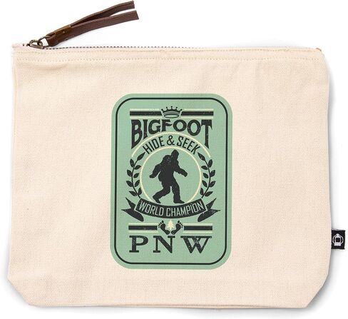 Press Lantern Pacific Northwest ، Bigfoot Hide and Seek ، حقيبة سحاب من القطن بنسبة 100 ٪ ، ملحق السفر ، GO BAG in Saudi Arabia