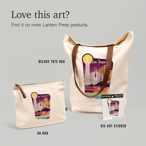 Lantern Press San Francisco, Retro Skyline Chromatic Series, 100% Cotton Zipper Pouch, Travel Accessory, Go Bag in Saudi Arabia