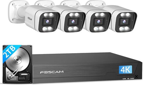 FOSCAM 3K 5MP Security Cameras Wireless Outdoor, 5GHz&2.4GHz WiFi Camera for Home Security, 120° FoV Outside Surveillance Cam, AI Human/Vehicle Detection, 66FT Color Night Vision, 120dB Siren, IP66 in Saudi Arabia