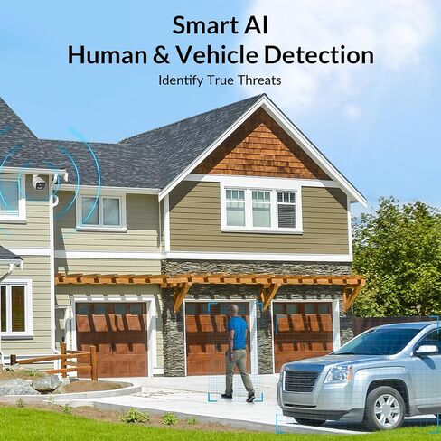 FOSCAM 3K 5MP Security Cameras Wireless Outdoor, 5GHz&2.4GHz WiFi Camera for Home Security, 120° FoV Outside Surveillance Cam, AI Human/Vehicle Detection, 66FT Color Night Vision, 120dB Siren, IP66 in Saudi Arabia
