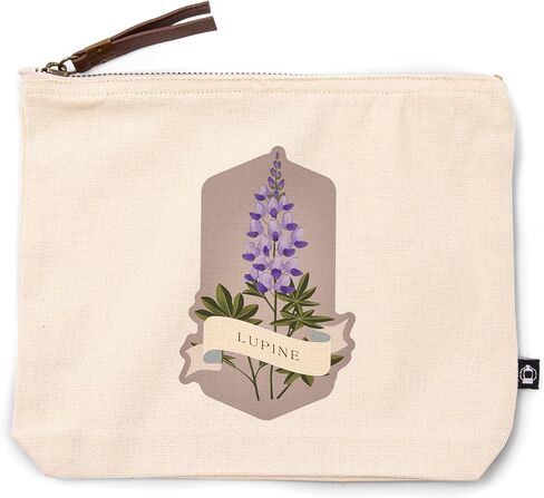 Lantern Press Vintage Flora, Lupine, 100% Cotton Zipper Pouch, Travel Accessory, Go Bag in Saudi Arabia