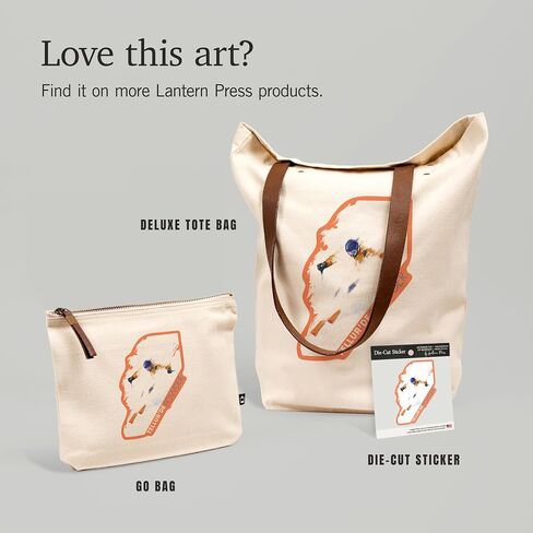 Lantern Press Telluride ، كولورادو ، مشهد تزلج مسحوق ، حقيبة سحاب قطنية 100 ٪ ، ملحق السفر ، حقيبة الذهاب in Saudi Arabia