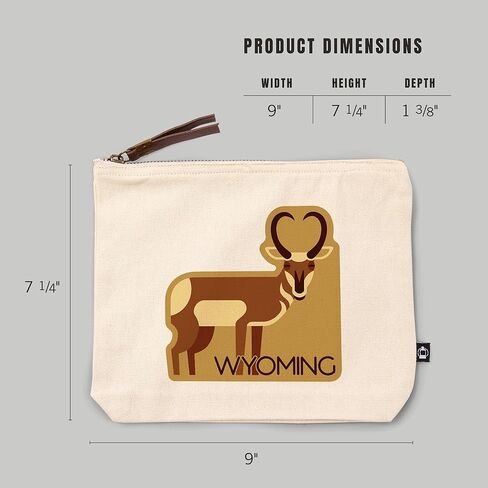 فانوس الصحافة وايومنغ ، الظباء ، الهندسة الهندسية ، حقيبة قطنية بنسبة 100 ٪ ، ملحق السفر ، حقيبة الذهاب in Kuwait